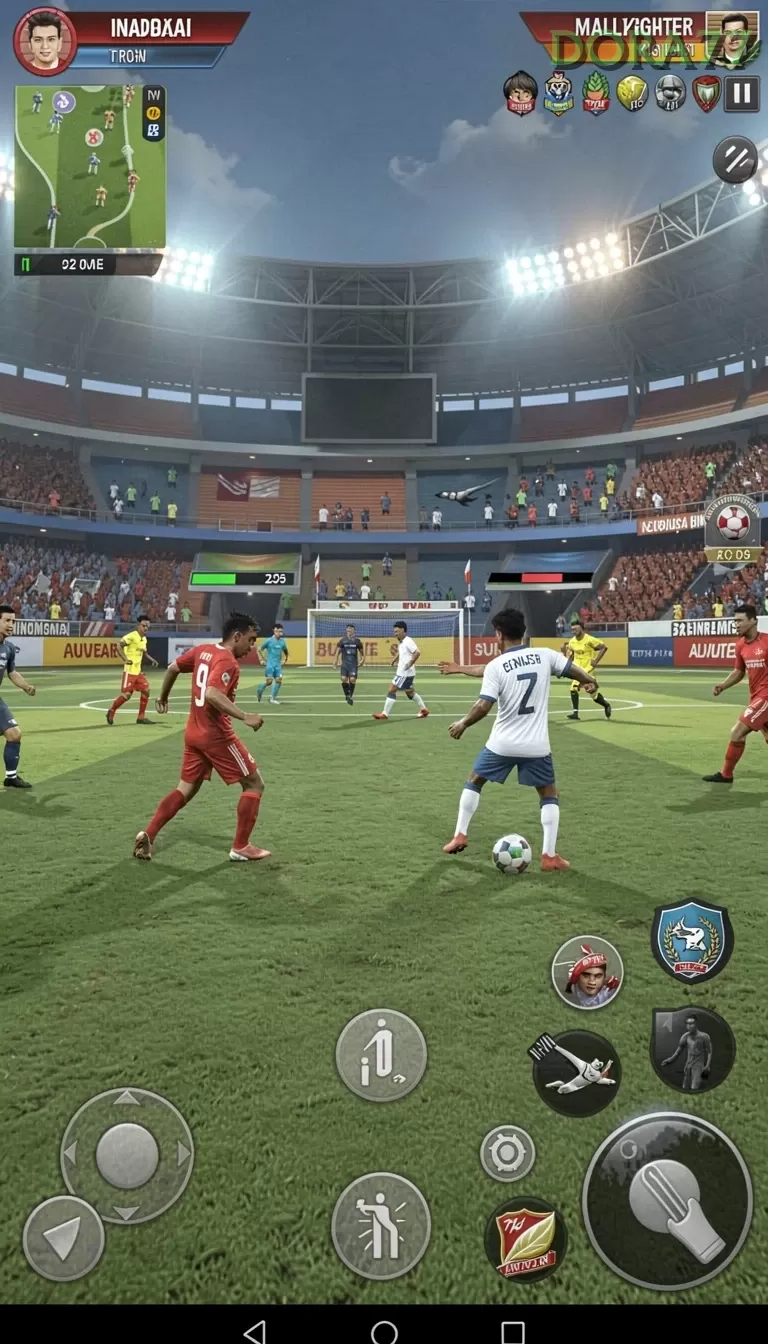 Cuplikan layar menu unduhan dora77 untuk perangkat Android